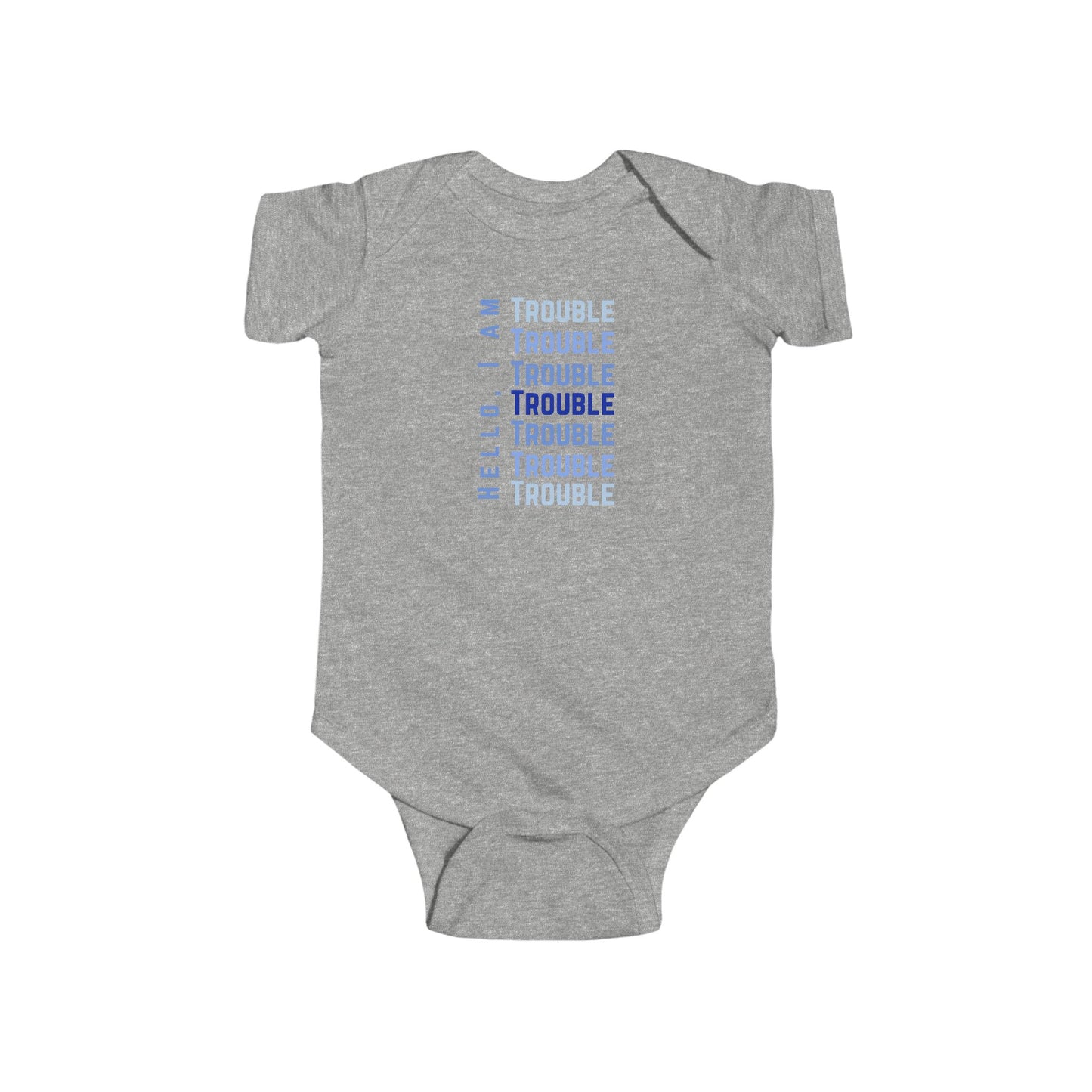 Hello, I Am Trouble – Matching Baby One-Piece