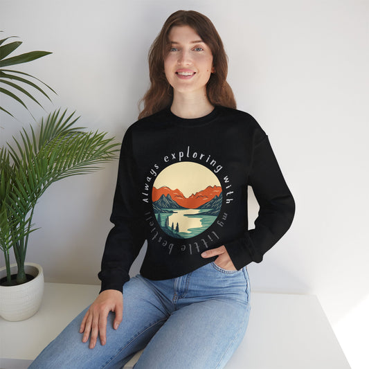 Always Exploring – Cozy Crewneck Sweatshirt for Adventuring Mamas