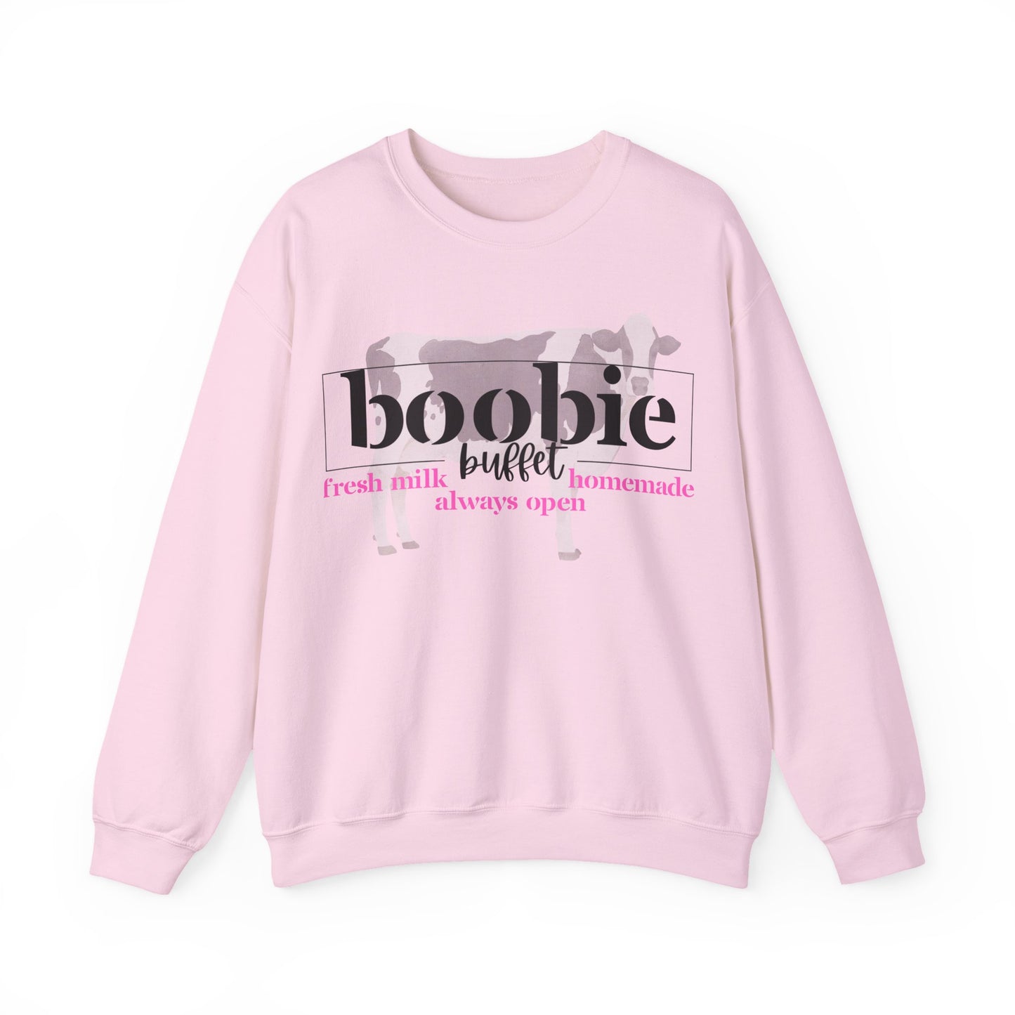 Funny Cow-Themed Crewneck Sweatshirt | Perfect Gift for Farmers, Animal Lovers, Casual Outfits, Home & Cozy Days, Fun Humor Apparel