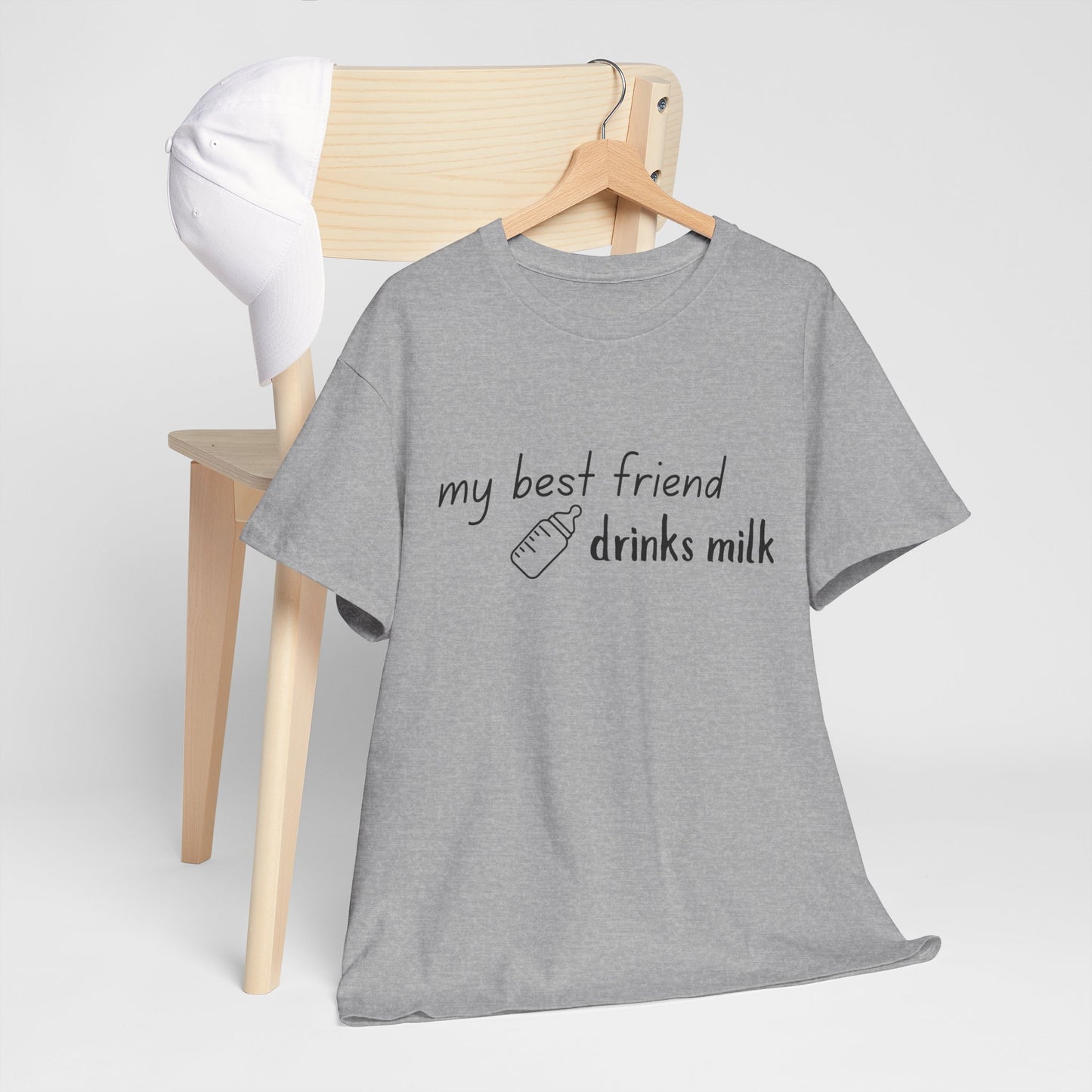My Best Friend Drinks Milk – Matching T-Shirt for Mama
