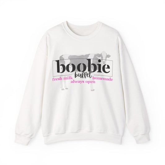 Funny Cow-Themed Crewneck Sweatshirt | Perfect Gift for Farmers, Animal Lovers, Casual Outfits, Home & Cozy Days, Fun Humor Apparel