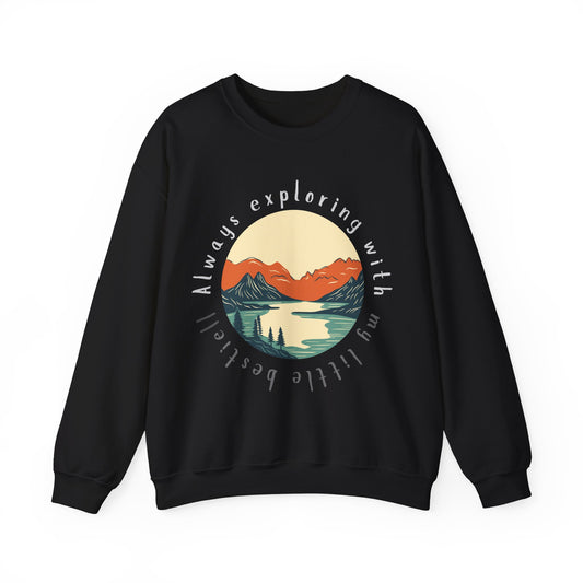 Always Exploring – Cozy Crewneck Sweatshirt for Adventuring Mamas