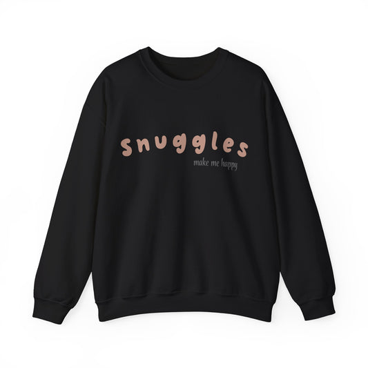 Snuggles Make Me Happy – Matching Crewneck - Brown
