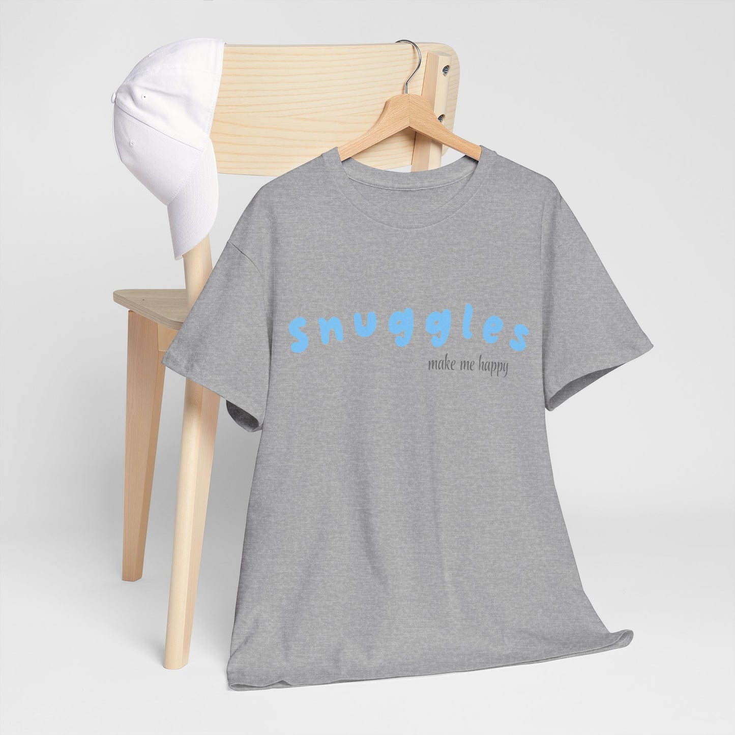 Snuggles Make Me Happy – Matching T-Shirt - Blue