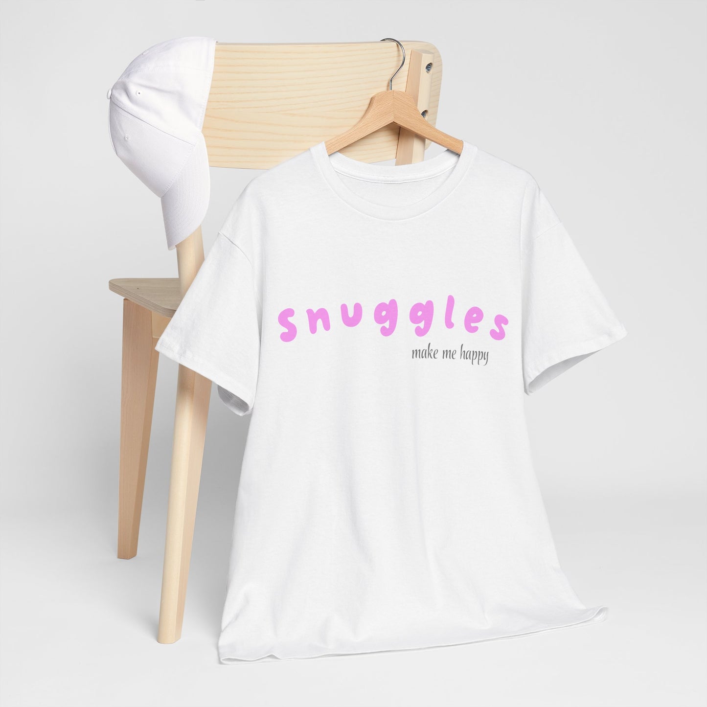 Snuggles Make Me Happy – Matching T-Shirt - Pink