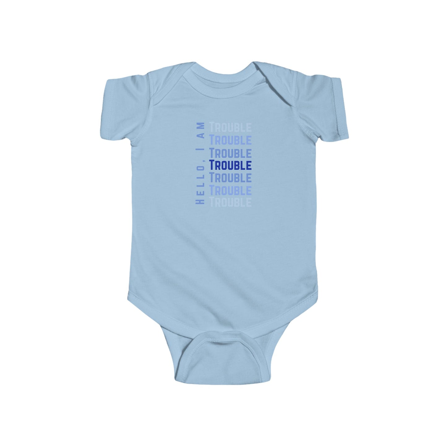 Hello, I Am Trouble – Matching Baby One-Piece