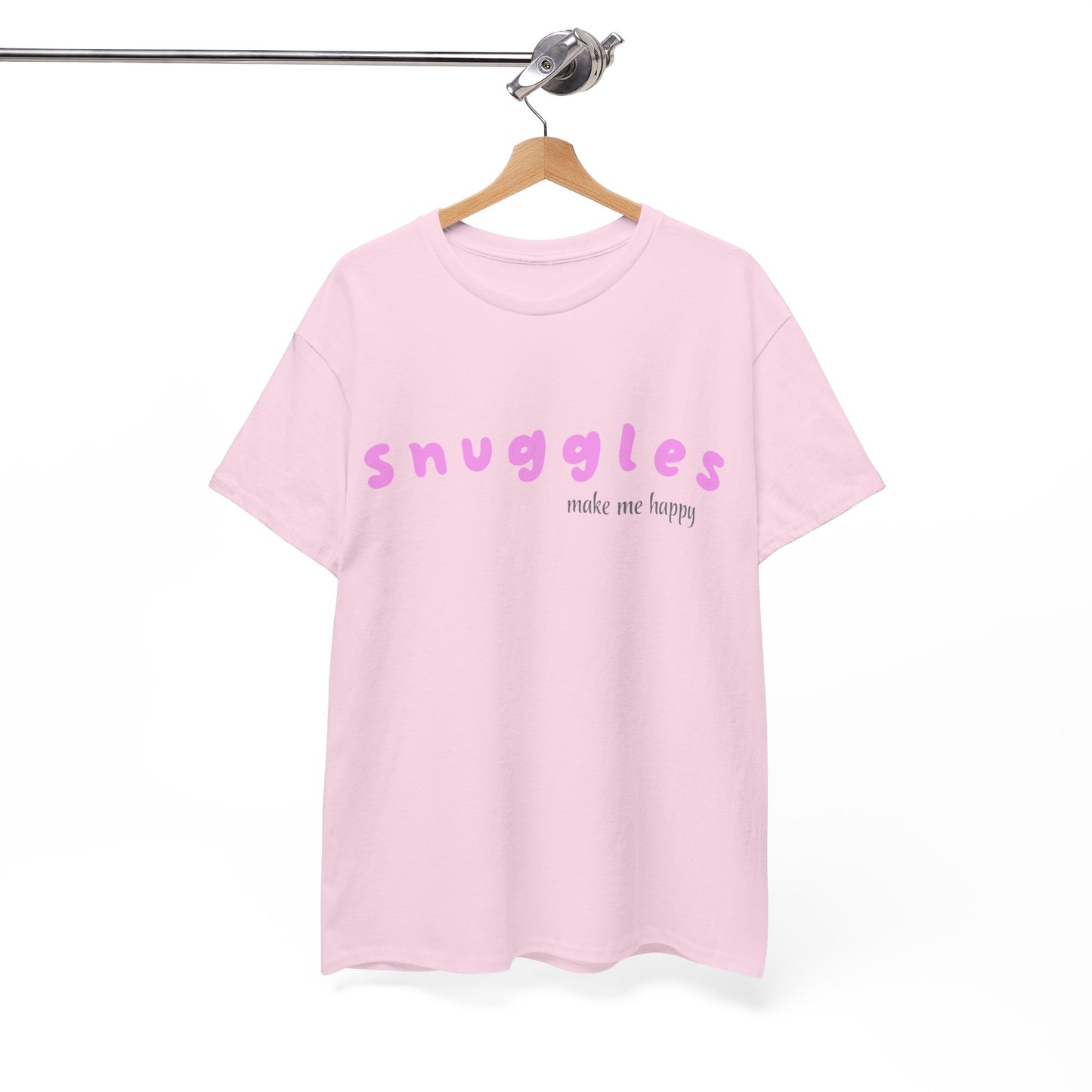 Snuggles Make Me Happy – Matching T-Shirt - Pink
